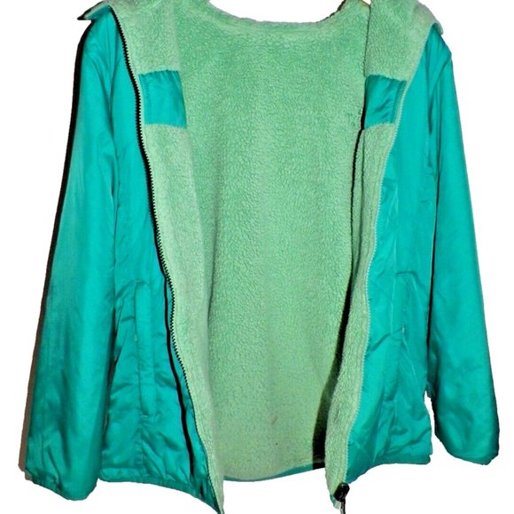 Girl's XL 18 The North Face Perseus Reversible Nylon Sherpa Fleece Jacket - Picture 7 of 15